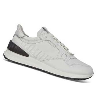 Men's Ecco Astir Sneakers White | SG 594JPQ